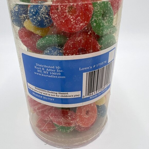 Kurt Adler Set of 3 Sugared Play Candy Christmas Tree 9' Garland Holiday Living - Picture 5 of 6